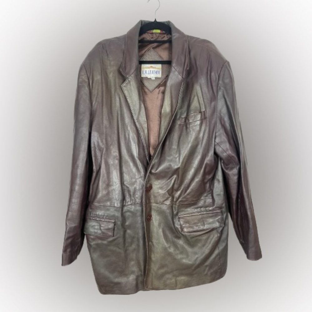 Men’s LALeather size 46 leather jacket- tall